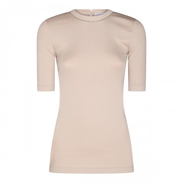 Brunello Cucinelli - Beige Cotton Stretch T-shirt Xs