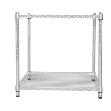 dayneeds 日需百備 輕型烤漆二層架 鐵力士架 收納層架 鞋架 展示架 層架 鐵架  60 x 45 x 60cm  電鍍  2層