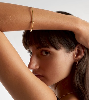 Spinelli Kilcollin Kini 18kt gold bangle with diamonds