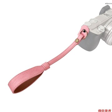 X9-M 通用相機手腕帶 PU皮革材質 水牛紋 粉色