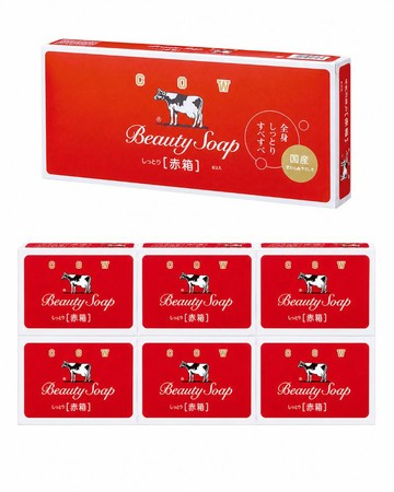 【牛乳石鹼】香皂(玫瑰滋潤) 85g 6入