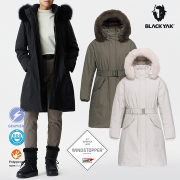 【BLACKYAK】女 HIMA WSP AX長版羽絨外套(3色)-石墨烯 鵝絨 防風防潑水 保暖長外套|BYEB2WJ903