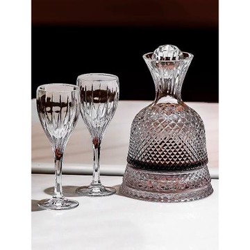 法國輕奢高檔水晶玻璃紅酒杯家用不倒翁旋轉醒酒器套裝葡萄酒杯子