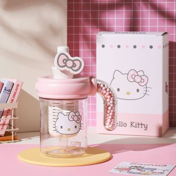 【BEDDY BEAR 杯具熊】Hello Kitty海洋球TRITAN咖啡杯 500ml(茶杯 水杯 便攜杯 咖啡杯 學生杯)