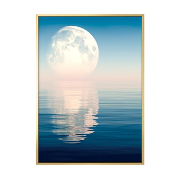 畫作 一箇月亮  70 x 50cm  金色