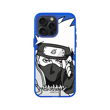 iPhone 15 Pro Max Clear 激光藍 - 火影忍者 Naruto - 黑白系列-卡卡西