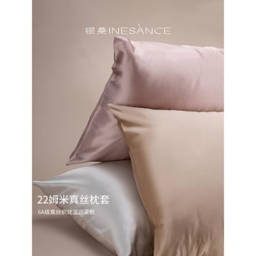 桑蠶絲22姆米雙面真絲綢枕巾枕頭套男單個單人枕套一對裝夏季家用