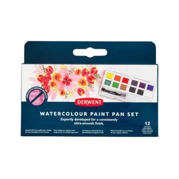 【DERWENT 德爾文 】DW2306323 水彩色塊旅行盒12色