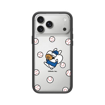 iPhone 17 Pro Max Mod NX -邊框背蓋組合 (相機按鈕) 黑 - Usagyuuun 小突兔 - 來打棒球吧