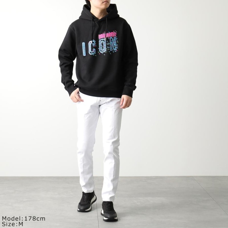 DSQUARED2 ディースクエアード パーカー PIXELED ICON COOL HOODIE ...