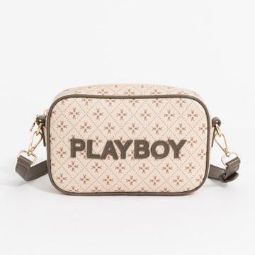 PLAYBOY - 斜背包  ChocoVerse系列 - 咖啡色