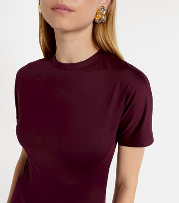 Victoria Beckham Ruched jersey midi dress