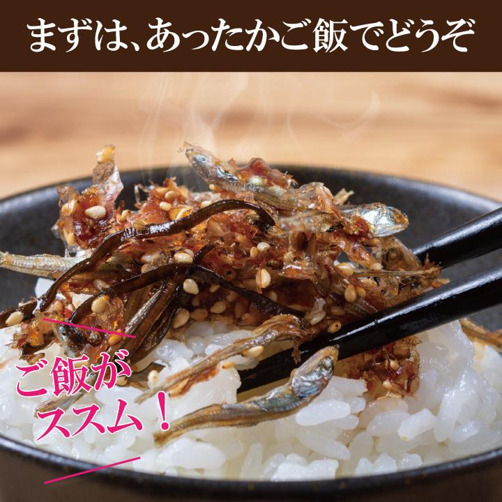 手づくり一番2個セット　ご飯のお供 甘じょっぱい 混ぜるだけ タレ付き 佃煮 セット 送料無料