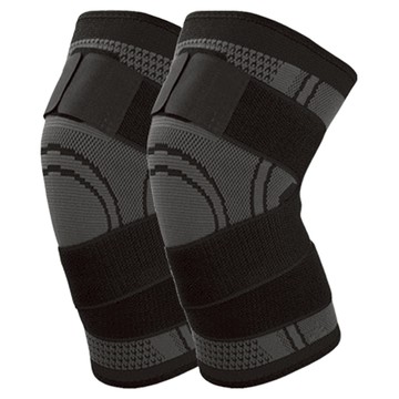 Aolikes 7720 黑色 L 號 2個 加壓運動護膝