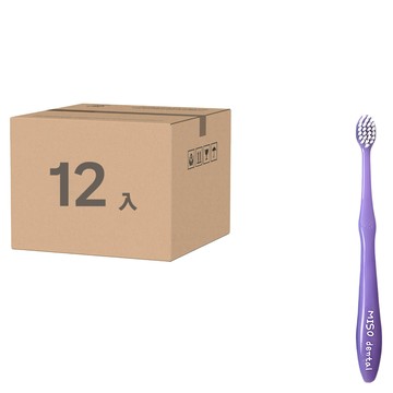 MISO DENTAL 細毛牙刷 12入 兒童用  彩虹色  1組