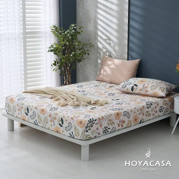 HOYACASA 60支天絲枕套床包枕套三件組- 光餘綵曦(雙人)