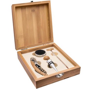【REFLECTS】Put竹盒+酒塞開酒器4件