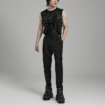 龐克術士工裝口袋西裝褲