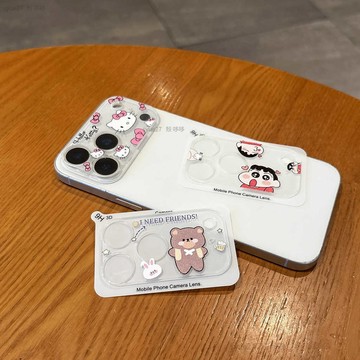 全復蓋 卡通 小新 史努比 鏡頭保護貼 鏡頭框 適用蘋果iPhone 17 Pro Max 17Pro  鏡頭貼 保護