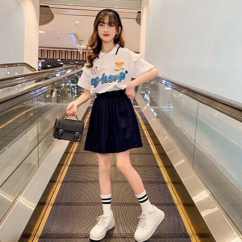 韓国子供服 セットアップ 女の子 夏服 スウィート 上下セット キッズ