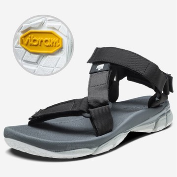 65折【美國 The North Face】中性款 ULTRA TIDAL 輕便抓地三點式可調節織帶涼鞋/拖鞋/Vibram 橡膠外底/ 3RCX-KZ2 黑 V