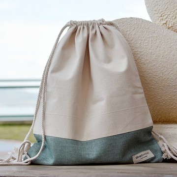 束口後背包/束繩包/束口袋 ~ 綠色(B132)