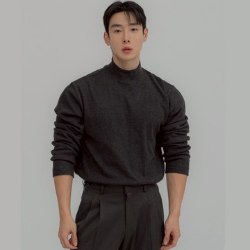 正韓柔軟抗皺保暖安哥拉羊毛半高領上衣 4色 YUPPIE 預購商品 1223