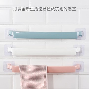 PS Mall【J061】簡約無痕毛巾架 鋁鍋蓋架 鞋架 無痕掛架 晾曬架 抹布架 免釘 收納架