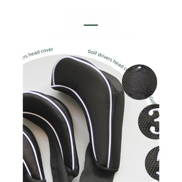 高爾夫木桿套長脖尼龍布彈性針織球桿套golf球桿用品135號3個1組