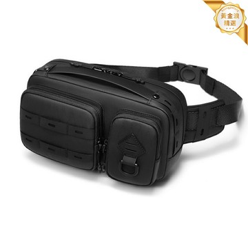 【戰術防潑水】斜挎包 胸包 腰包 單肩包 男包 戰術包 潮流挎包 多隔層收納 耐磨尼龍 戶外通勤運動 歐美風男式