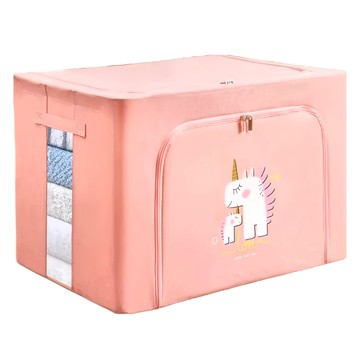 多功能可摺疊收納箱 66L  50 x 40 x 30cm  母子獨角獸  1個