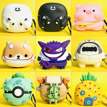 適用倍思Bowie M2S pro藍牙耳機套Baseus M2S耳機套新款m2spro耳機殼硅膠軟殼卡通tws真無線耳機保護殼防摔