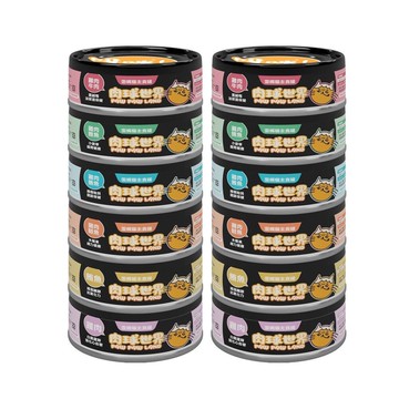 🌱饅頭喵❣️【24罐組】PAW PAW LAND 肉球世界 歪嘴貓主食貓罐80g 全齡貓 貓主食罐 主食罐 貓罐頭