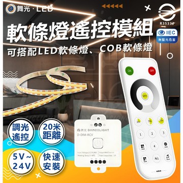 【舞光】LED燈帶控制器 燈帶遙控器 COB燈帶適用 5V-24V 20米 快速安裝