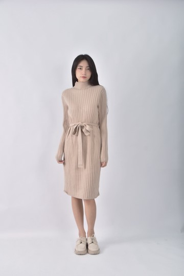(F) 【作珩私服】why not質感坑紋棕色洋裝