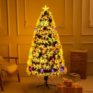 免運 附發票 聖誕樹 豪華加密光纖圣誕樹套餐led插電高端1.5米圣誕樹1.8米發光圣誕樹 可開發票 全館五折 工廠現貨直銷 新品特價 z11051