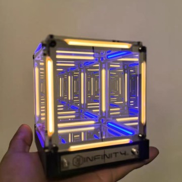 台現💜【電競氛圍燈】小夜燈 桌面科技感擺件 四維空間擺件 深淵擺件 創意小夜燈 氛圍燈 電競房裝飾燈