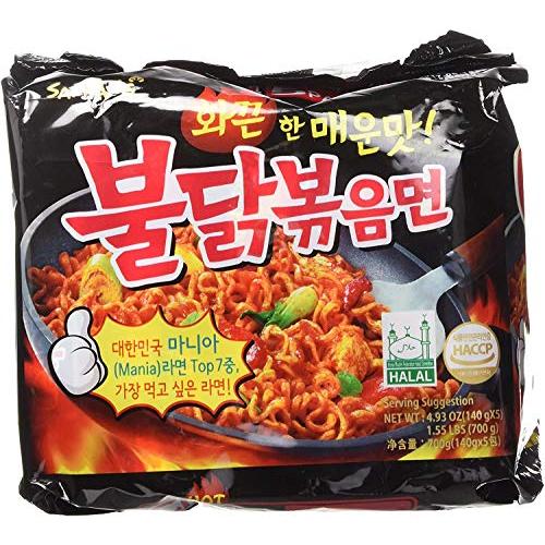 マルチパック（5個入り） 三養　ブルダック炒め麺（激辛口）140g ★　韓国食品 韓国ラーメン 辛口ラーメン★