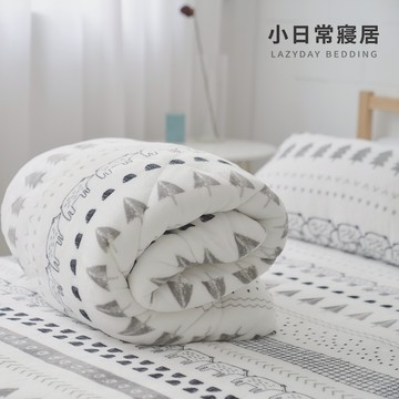 【小日常寢居】FLQ17-超柔極暖法蘭絨厚舖棉暖2.3kg重(150x200cm)《限單件超取》台灣製附不織布提袋
