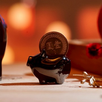 招財金豬 叄 亮鎳黑