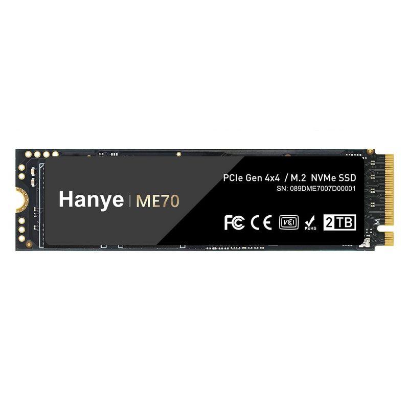 Hanye PS5動作確認済み SSD 2TB PCIe Gen4x4 M.2 NVMe 2280 DRAM搭載 R