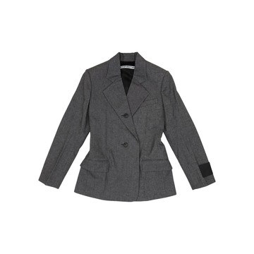 alexanderwang 斜紋軟呢鈕扣西裝外套