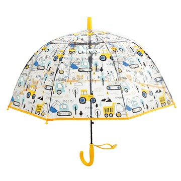 Aina-ra Edu 汽車圓頂長柄傘 小型  黃色