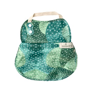 Miniware 陪你長大防水布圍兜 - 森林綠  1入  1件