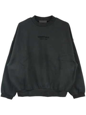 FEAR OF GOD ESSENTIALS - logo-appliqué cotton-blend sweatshirt - men - Polyester/Cotton - L - Grey