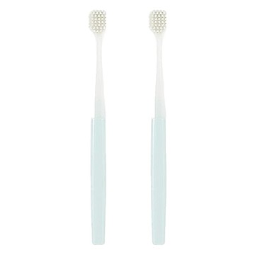MUJI 無印良品 可替換刷頭的牙刷 寬刷頭/柔軟刷毛 藍色  2支  1入