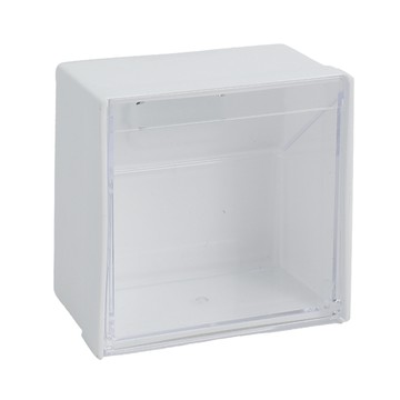 日本製inomata冰箱門邊磁吸式有蓋收納盒-白-3入