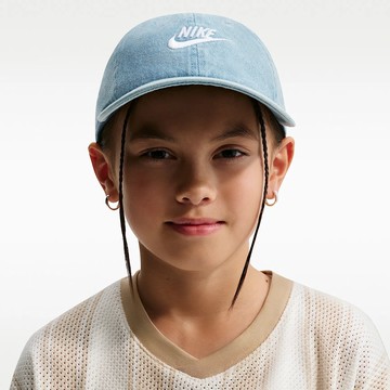 NIKE K NK CLUB CAP US CB DENIM 中大童 休閒帽 IO8231429