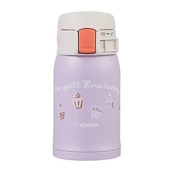 ZOJIRUSHI 象印 不鏽鋼真空保溫杯  夢幻紫  240ml  1個