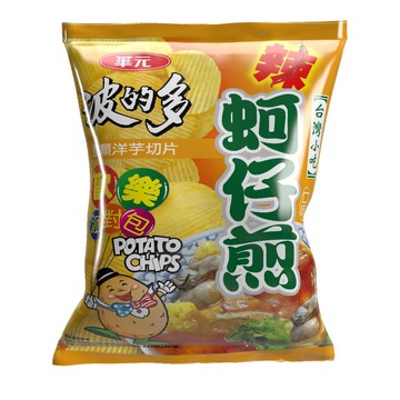 波的多洋芋片-香辣蚵仔煎口味 派對分享包110.5g*10包/箱